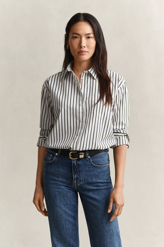 Relaxed Classic Poplin Striped Shirt