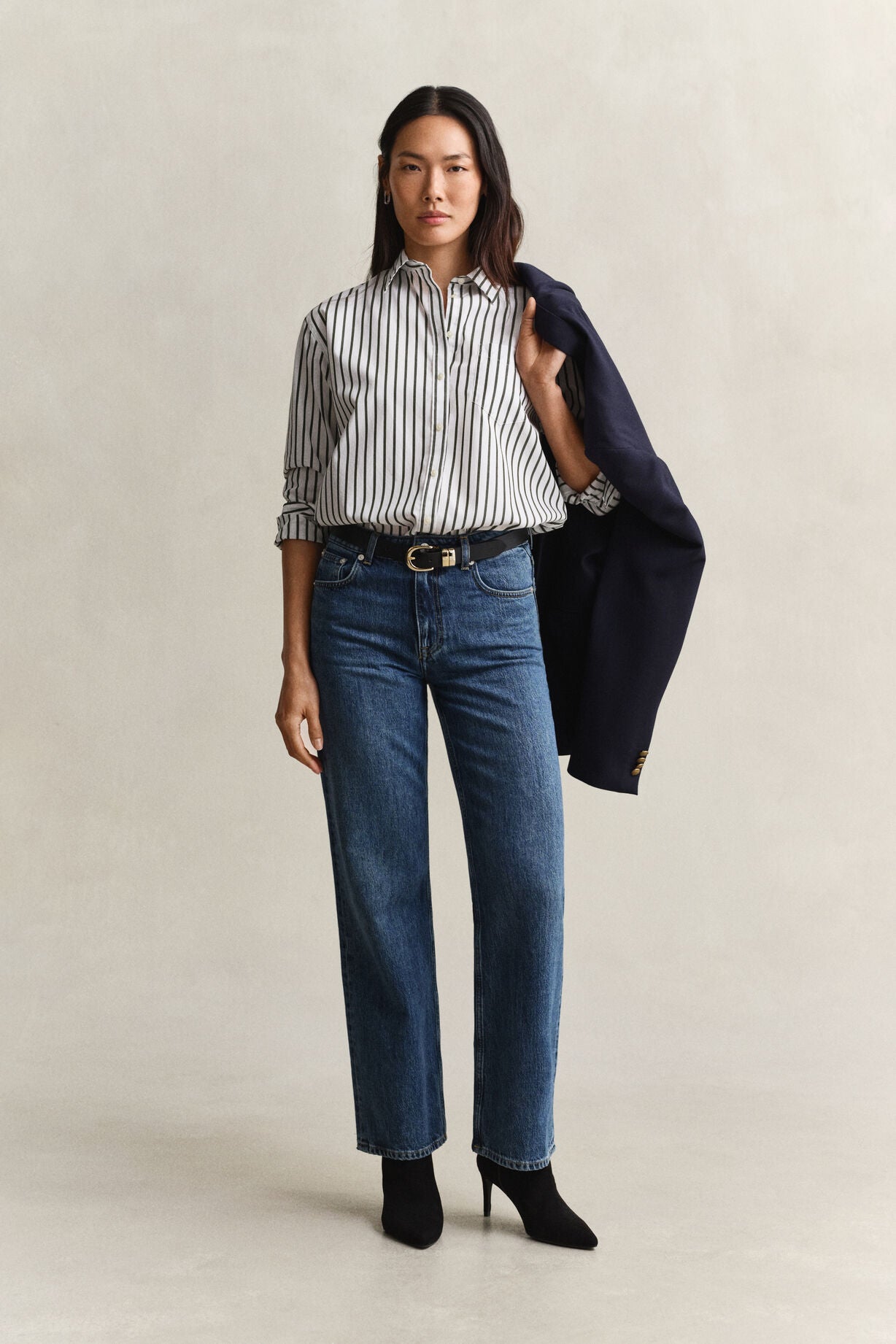 Relaxed Classic Poplin Striped Shirt