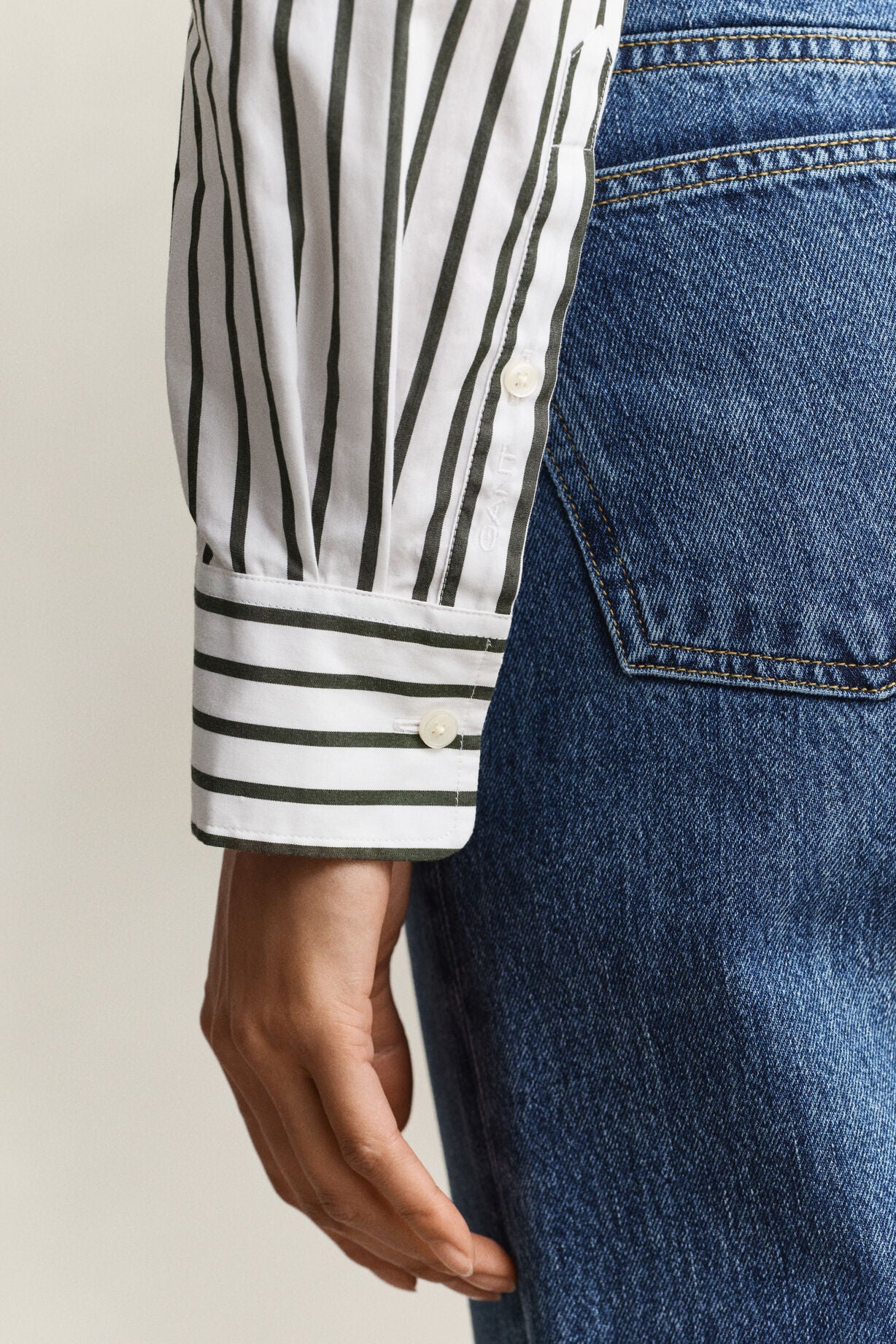Relaxed Classic Poplin Striped Shirt