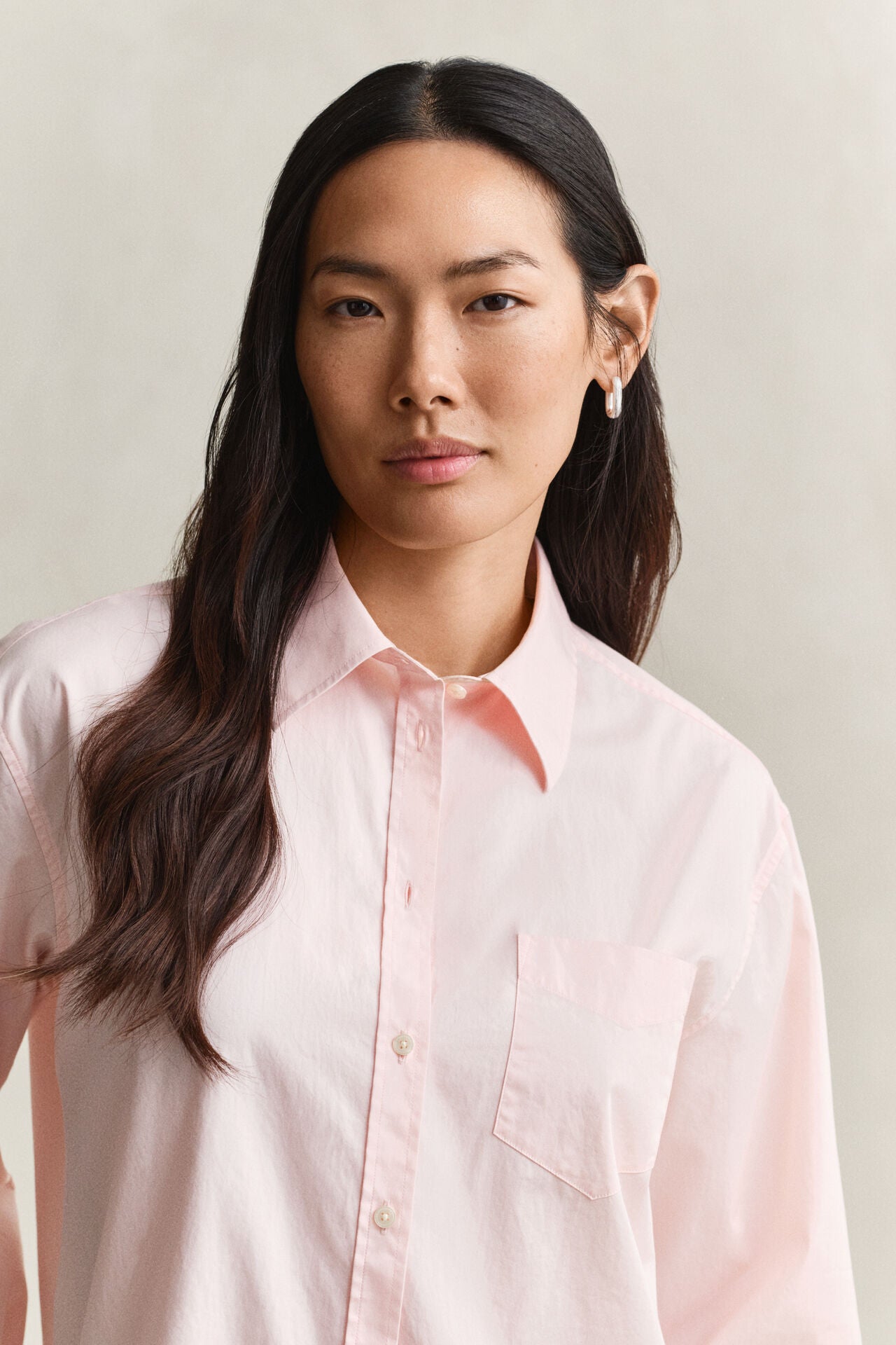 Gant  Relaxed Fit Classic Poplin Wide Sleeve Shirt