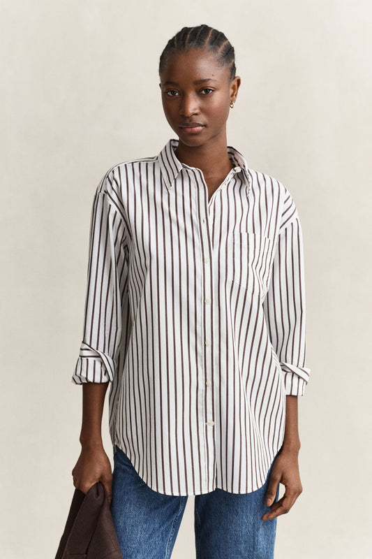 Relaxed Classic Poplin Striped Shirt