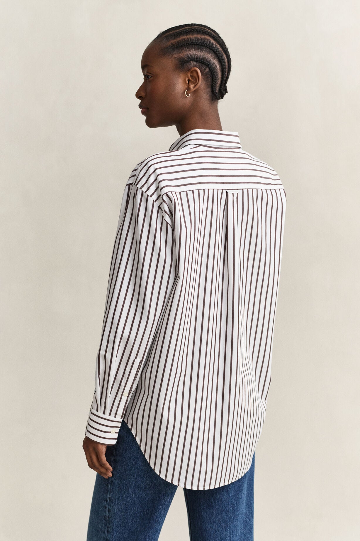 Relaxed Classic Poplin Striped Shirt