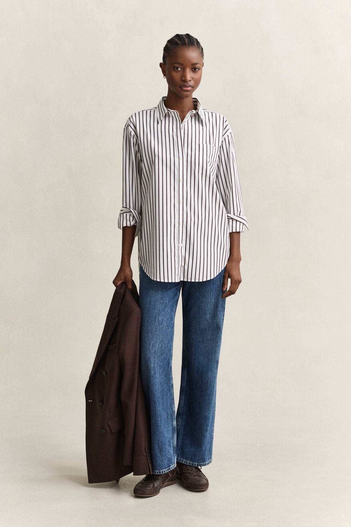 Relaxed Classic Poplin Striped Shirt