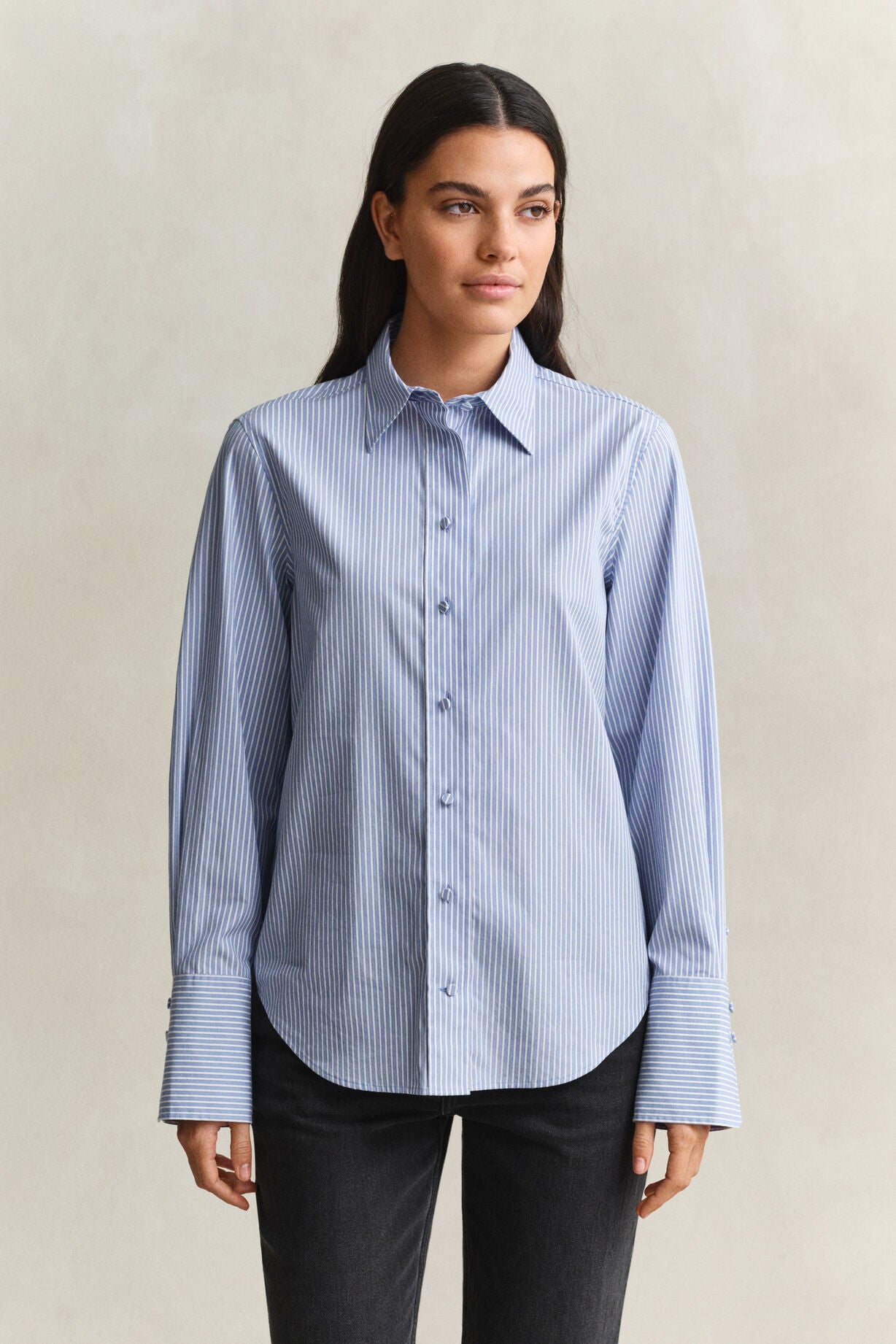 Striped Yoke Detail Shirt