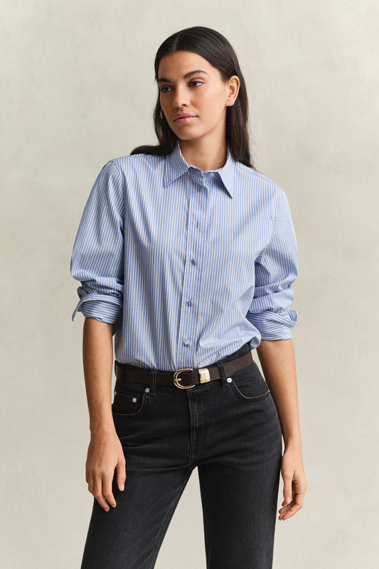 Striped Yoke Detail Shirt