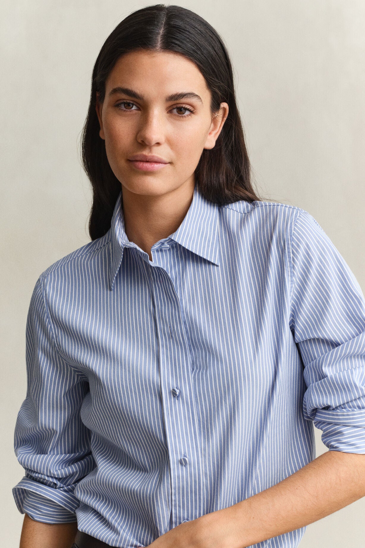 Striped Yoke Detail Shirt