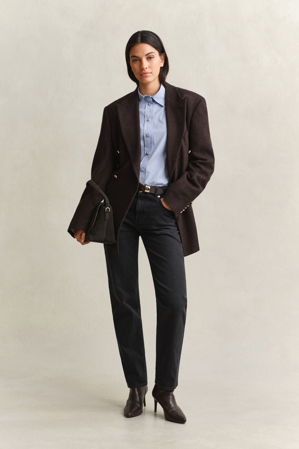 Striped Yoke Detail Shirt