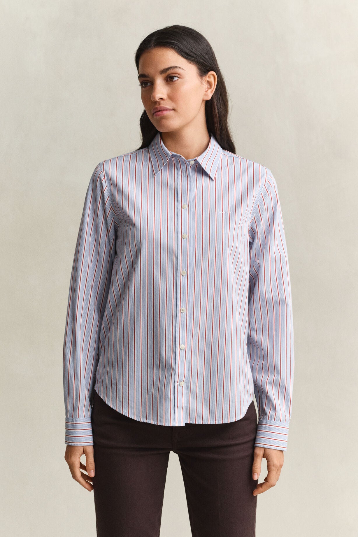 Regular Classic Poplin Stripe Shirt