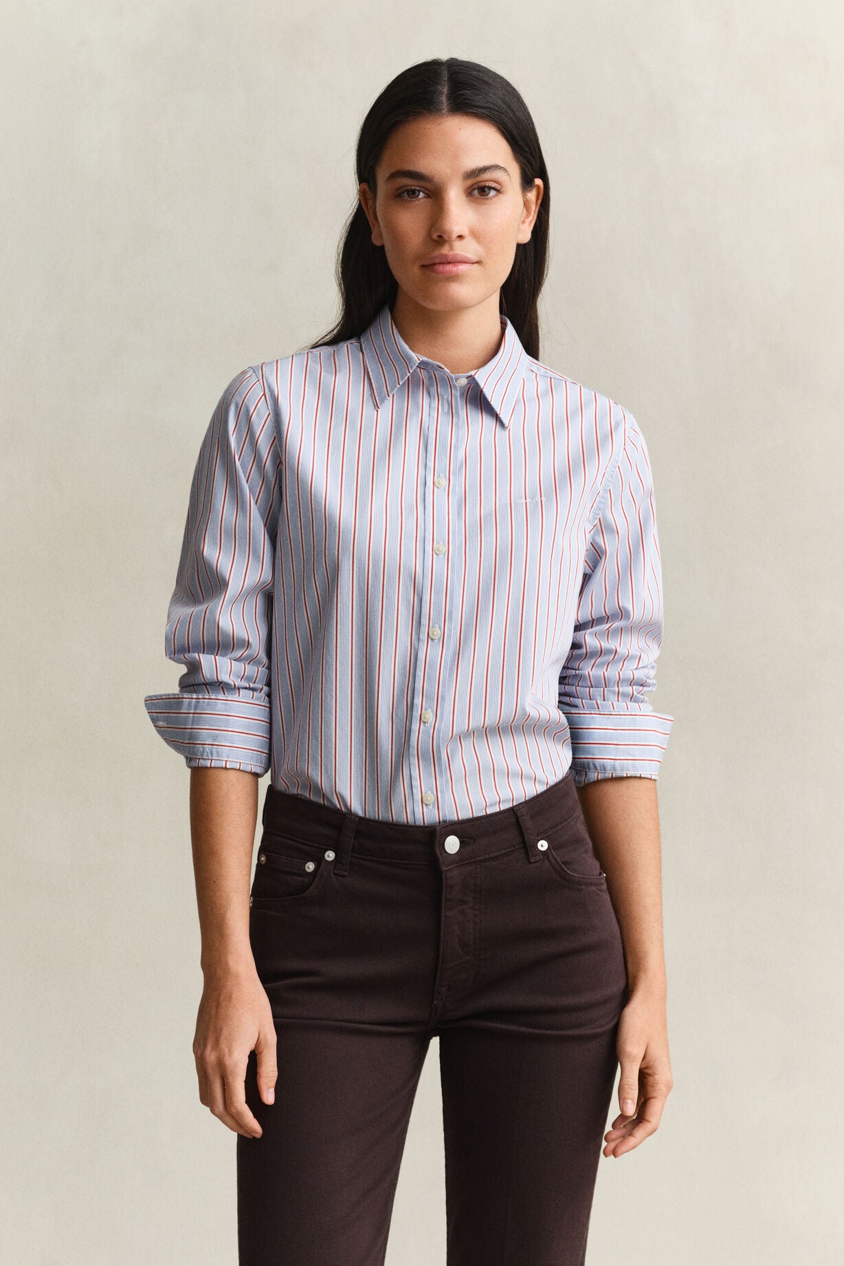 Regular Classic Poplin Stripe Shirt