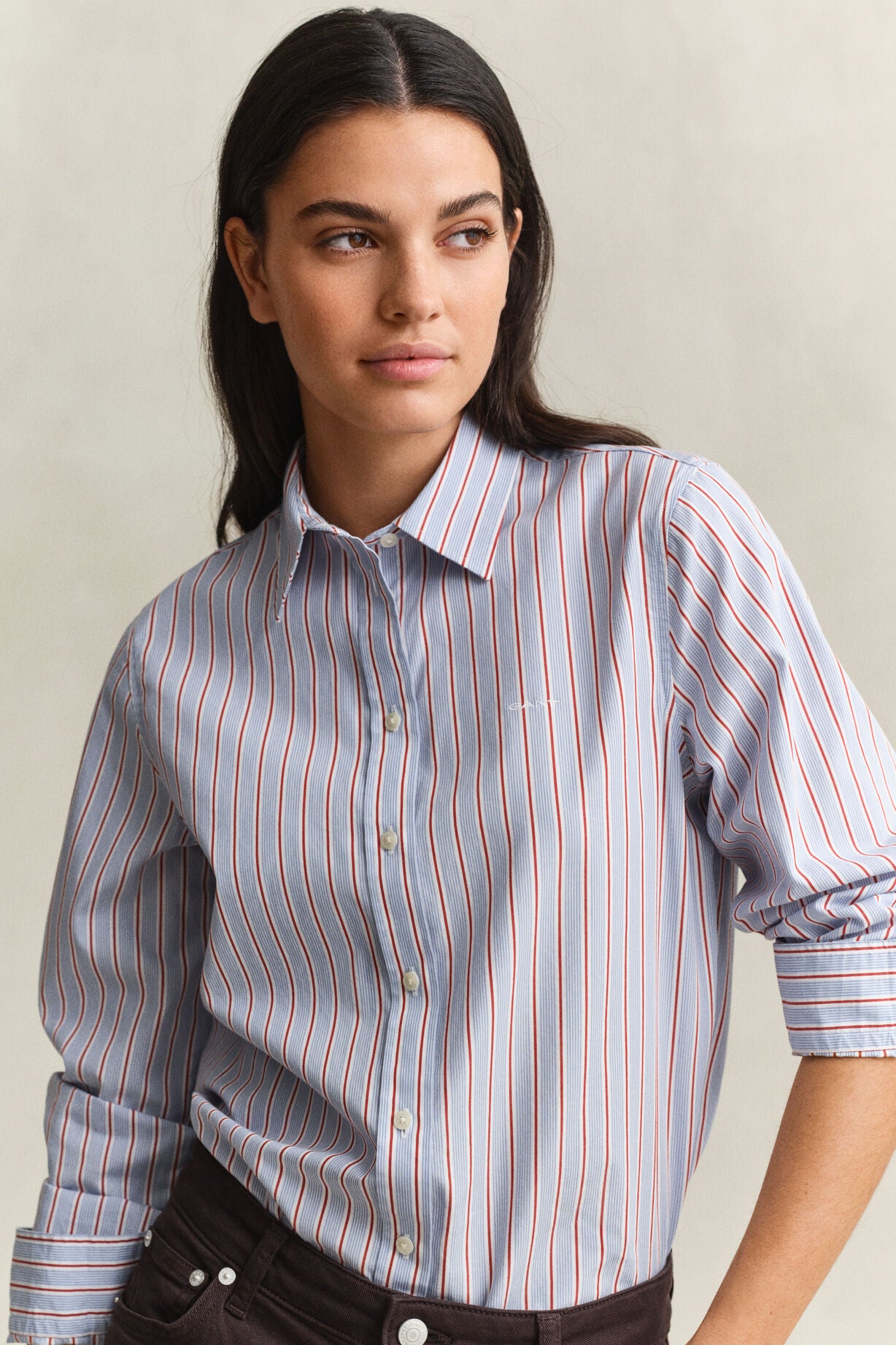 Regular Classic Poplin Stripe Shirt