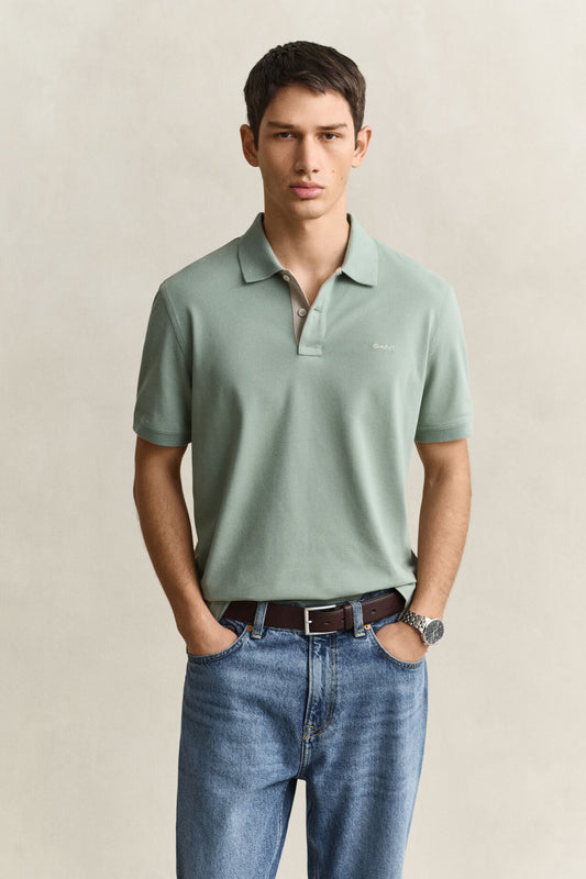 Regular Contrast Pique Short sleeve Polo