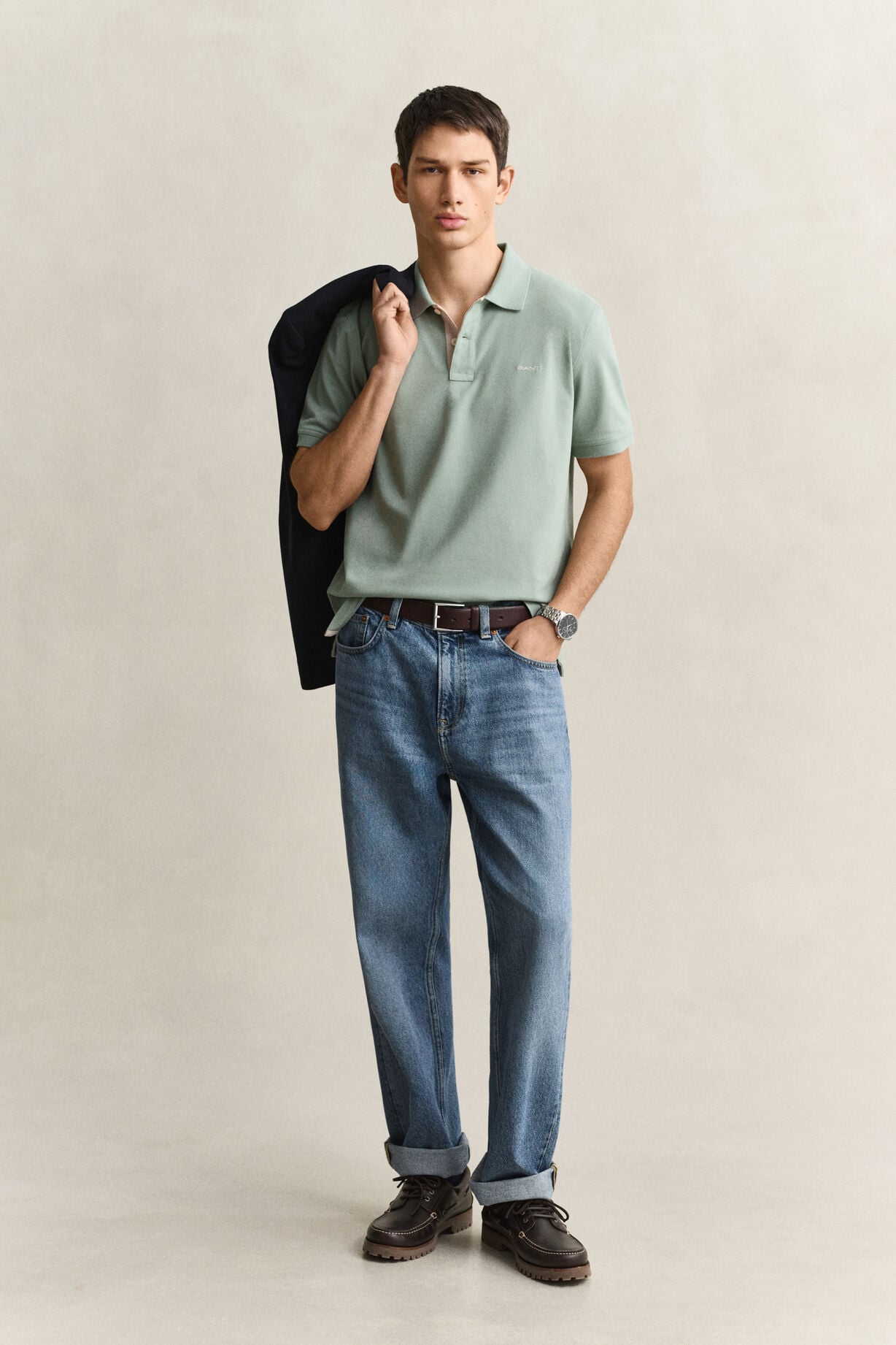 Regular Contrast Pique Short sleeve Polo