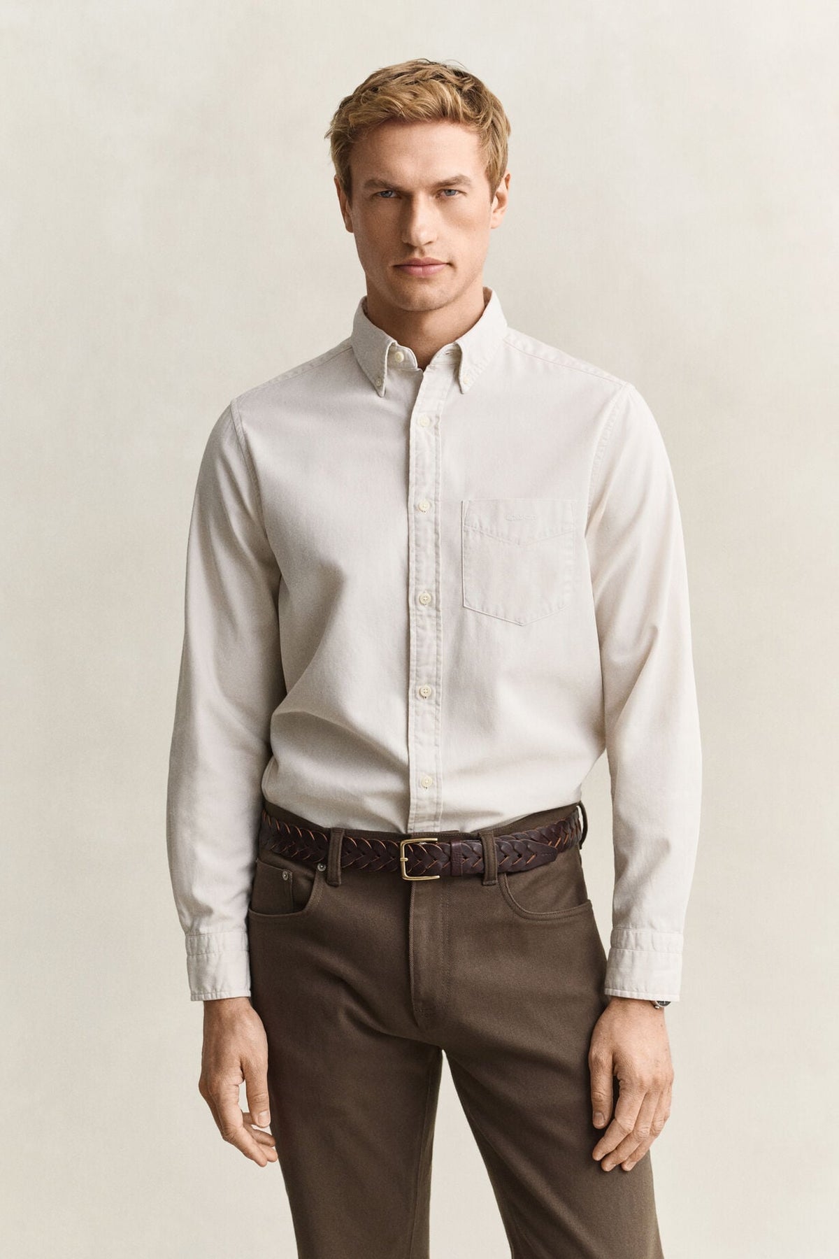 Regular Garment Dyed Twill Shirt