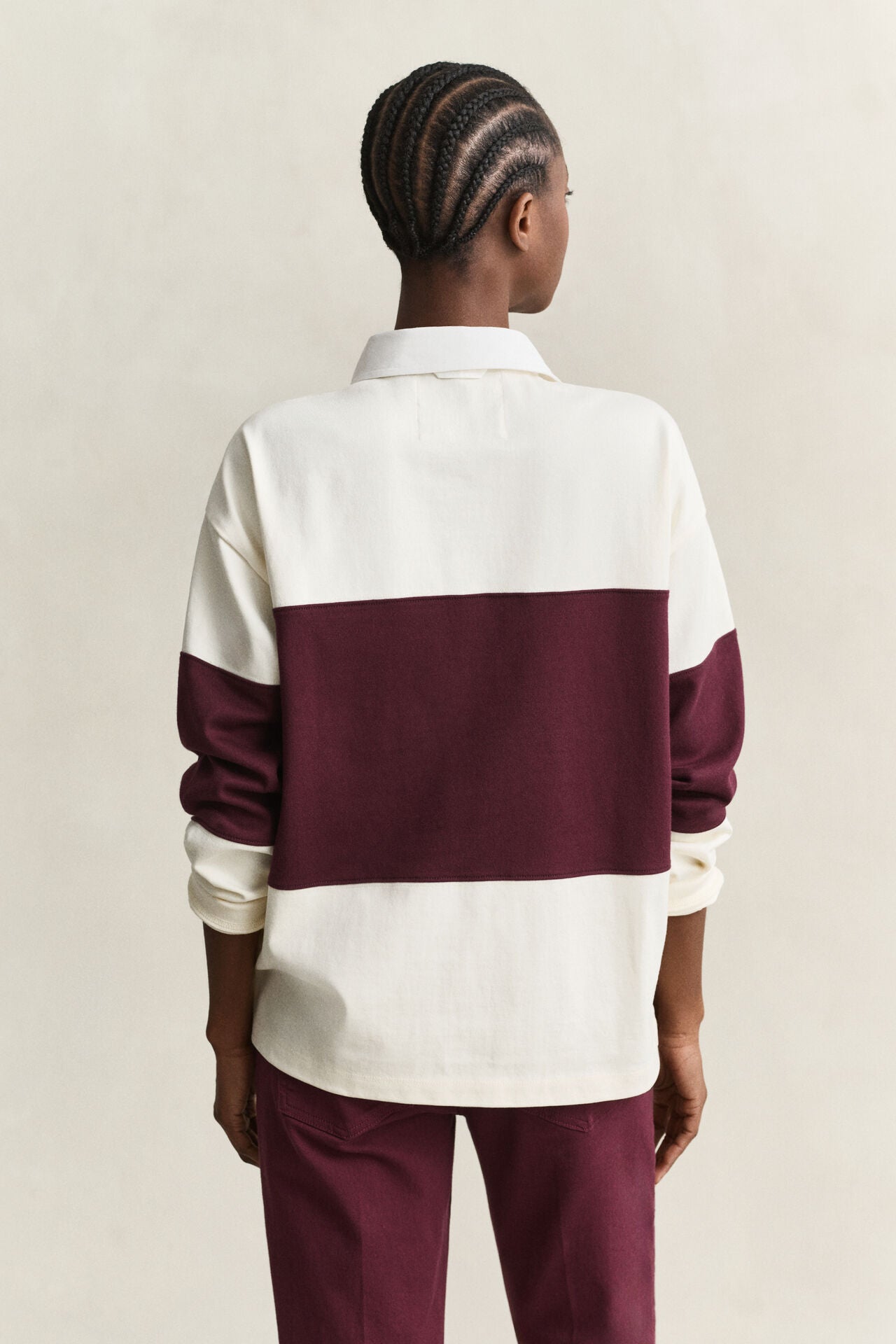 Color Block Heavy Rugger Polo Shirt
