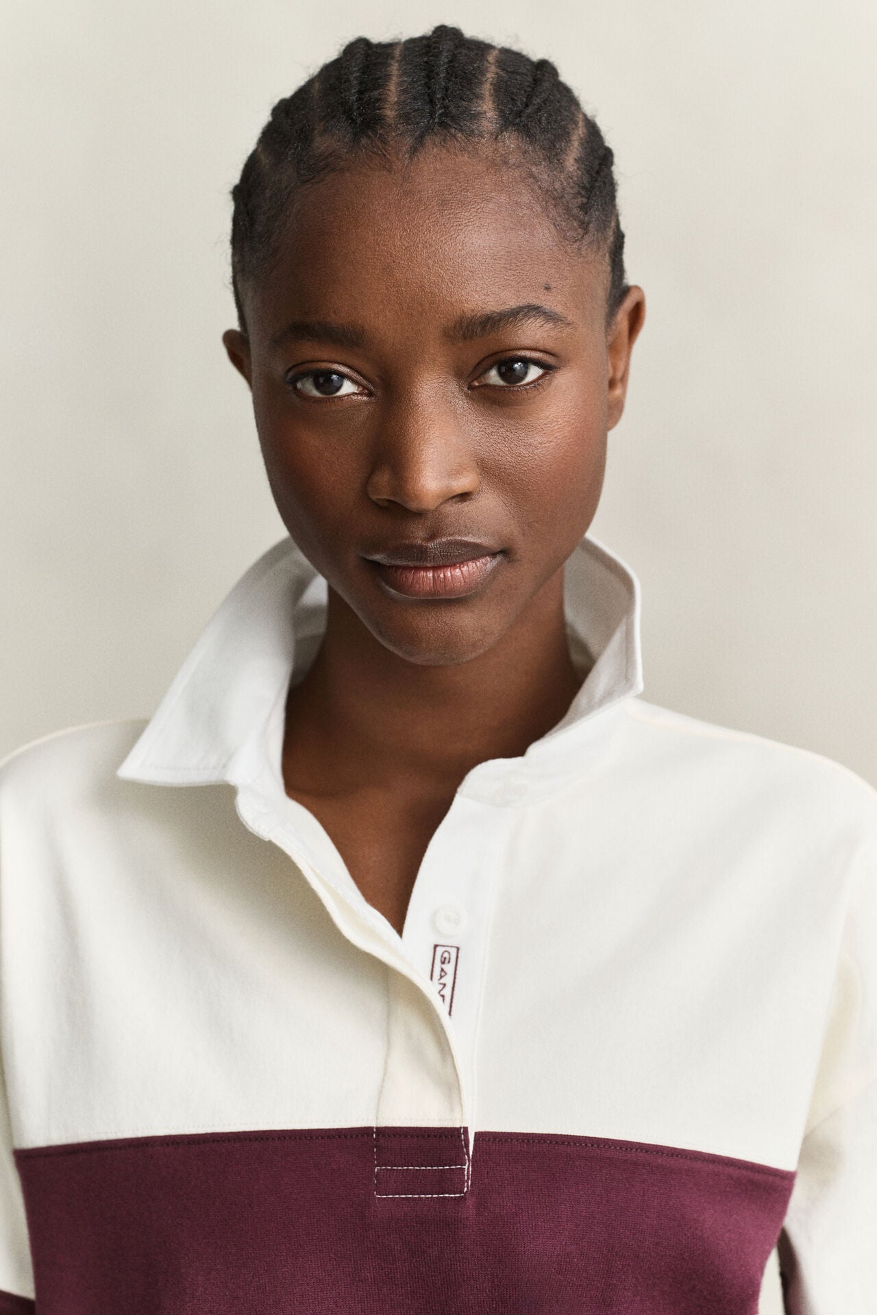 Color Block Heavy Rugger Polo Shirt