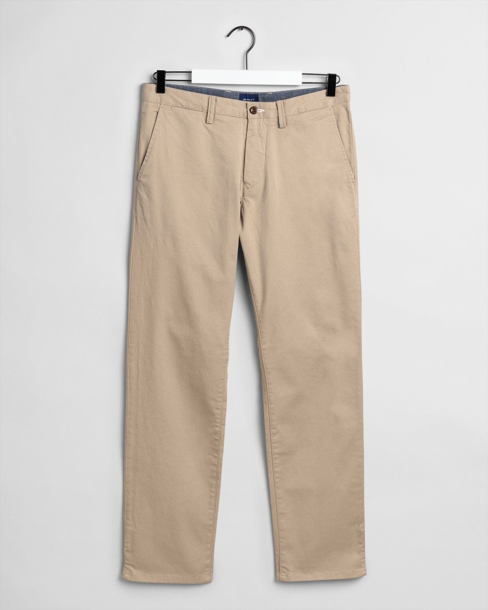 Pantaloni Chino GANT Regular Twill, Uomo, Modello 1505222, Chiusura A Gancio, Cotone Di Alta Qualità