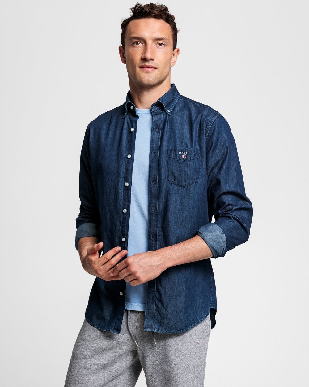 Regular Fit Indigo Shirt