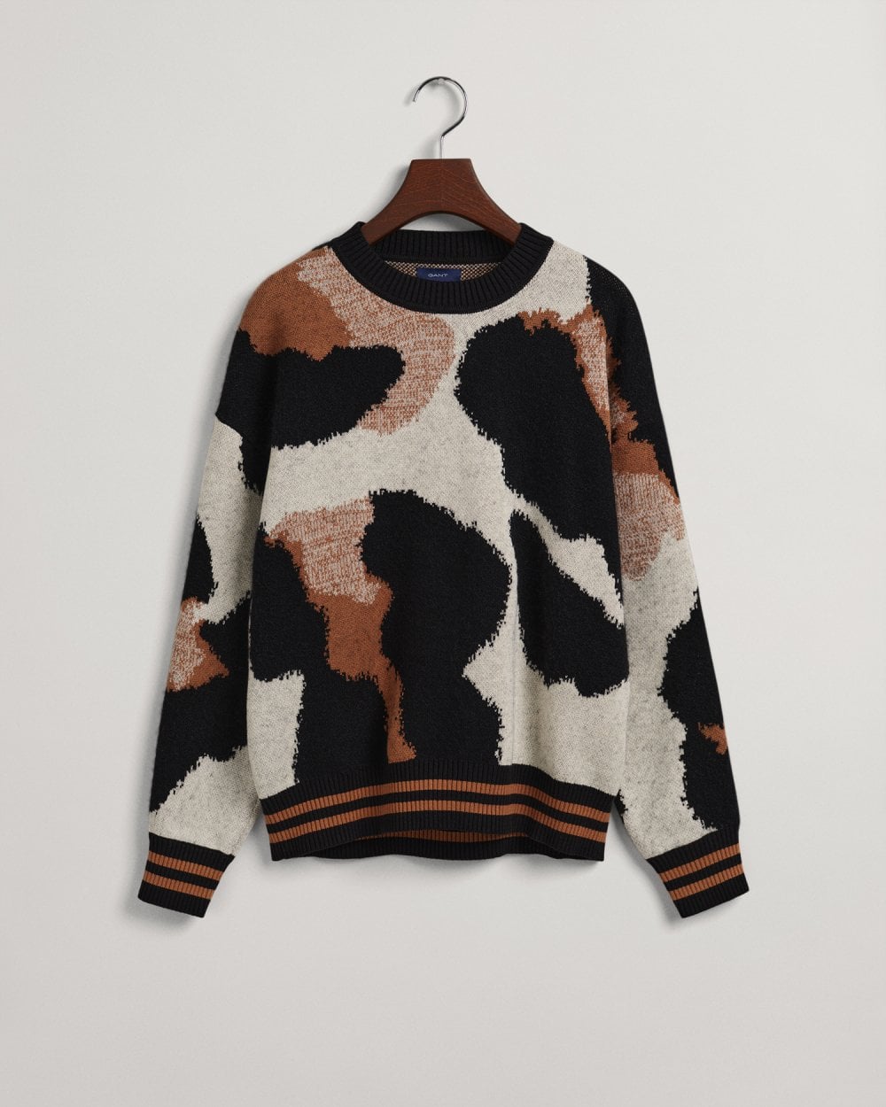 Gant Leopard Intarsia Crew Neck Sweater Gant UAE