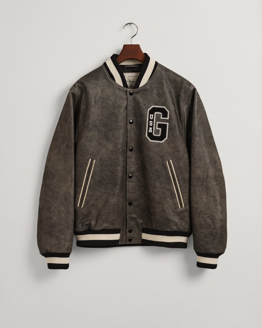 Leather Gant Varsity Jacket