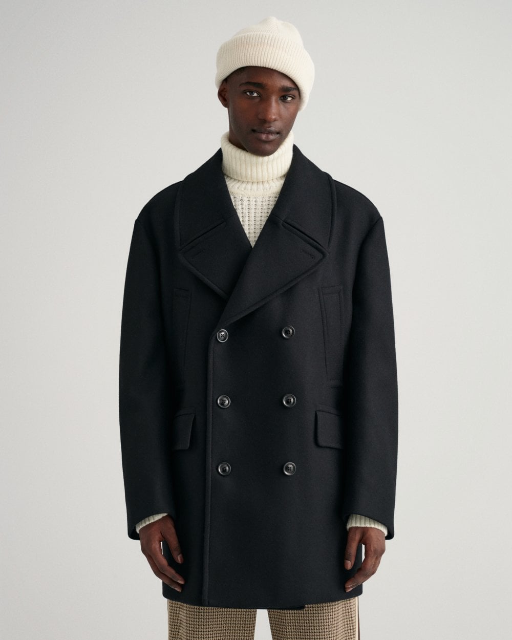 Oversized Wool Peacoat