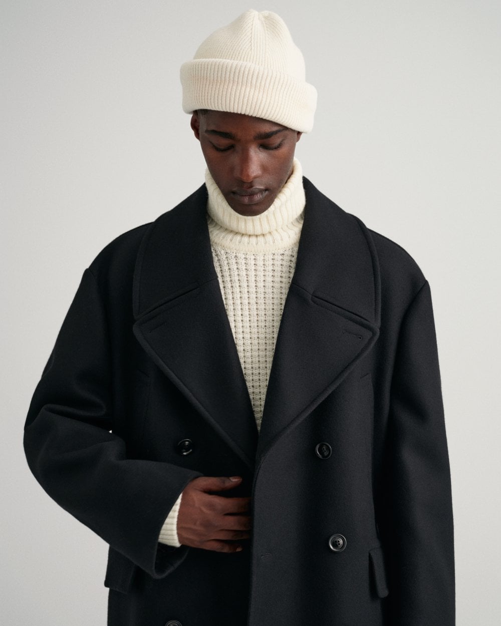 Oversized Wool Peacoat