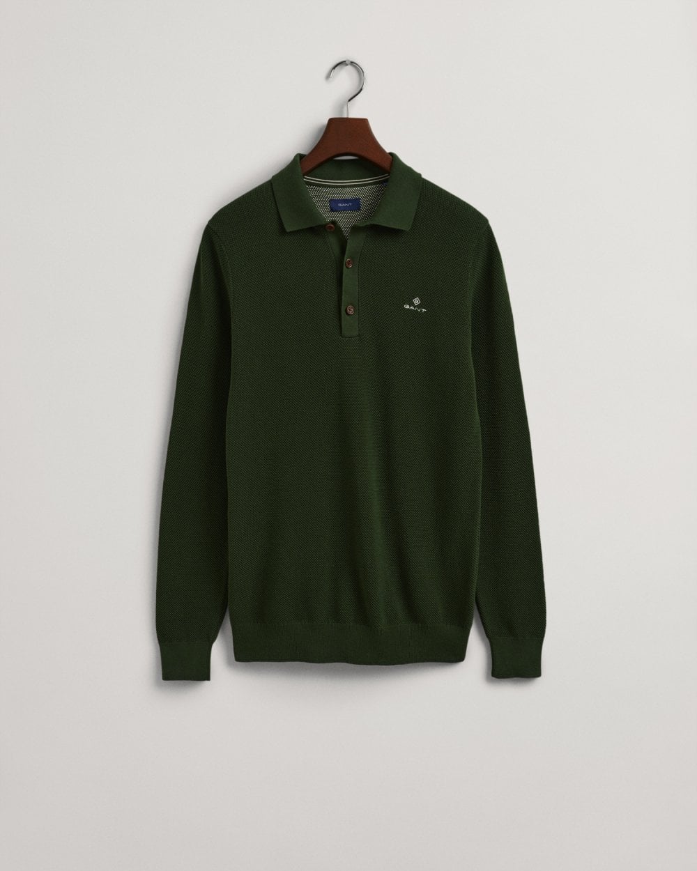 Cotton Pique Polo Sweater