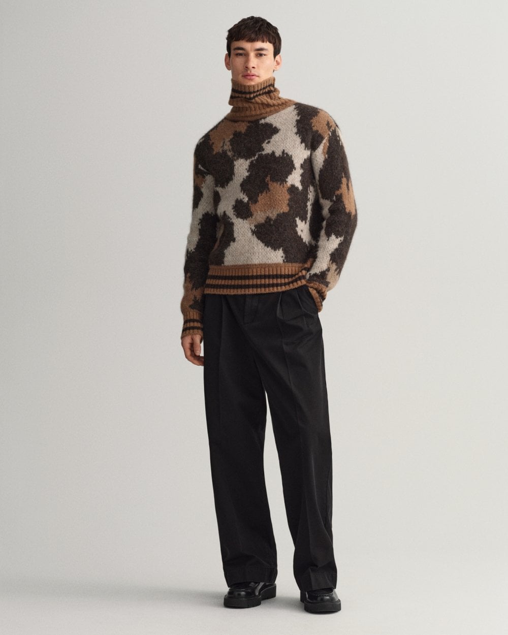 Leopard Rollneck Sweater