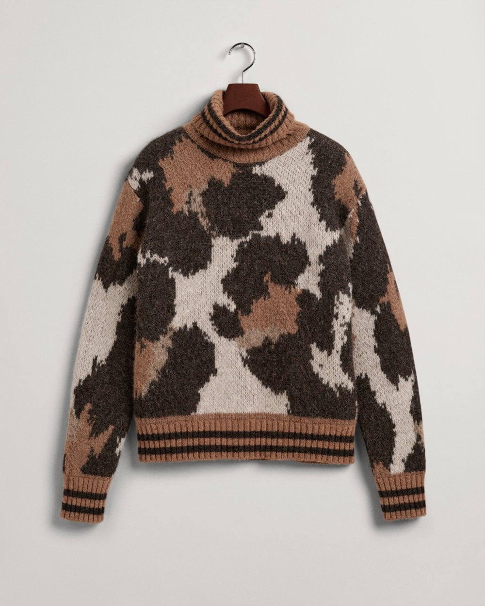 Leopard Rollneck Sweater