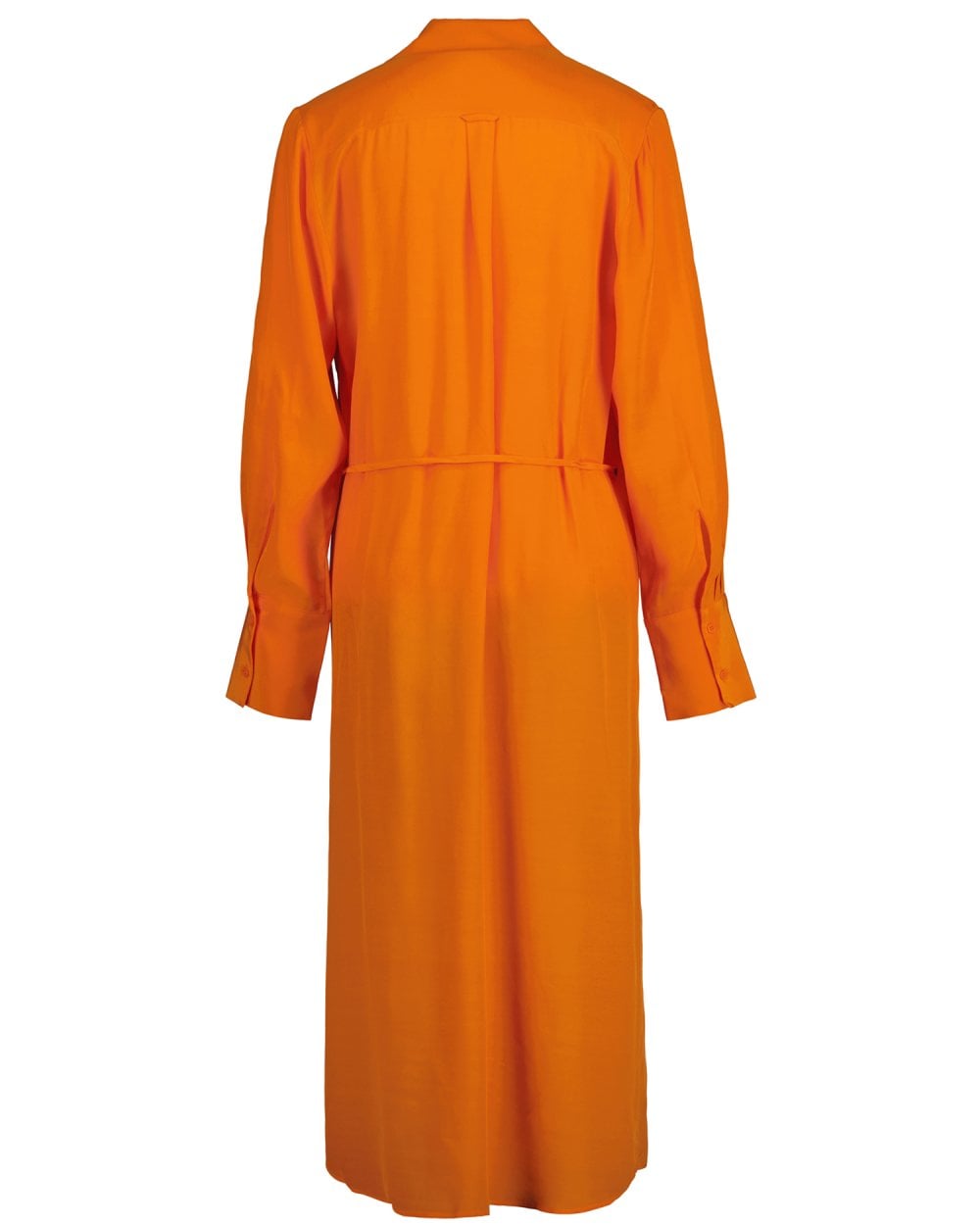 Orange silk hotsell wrap dress