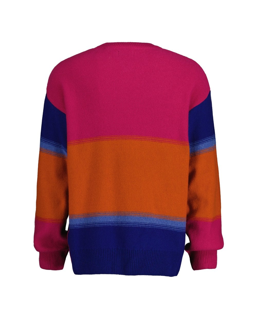 Degrade Striped Crew Neck Sweater