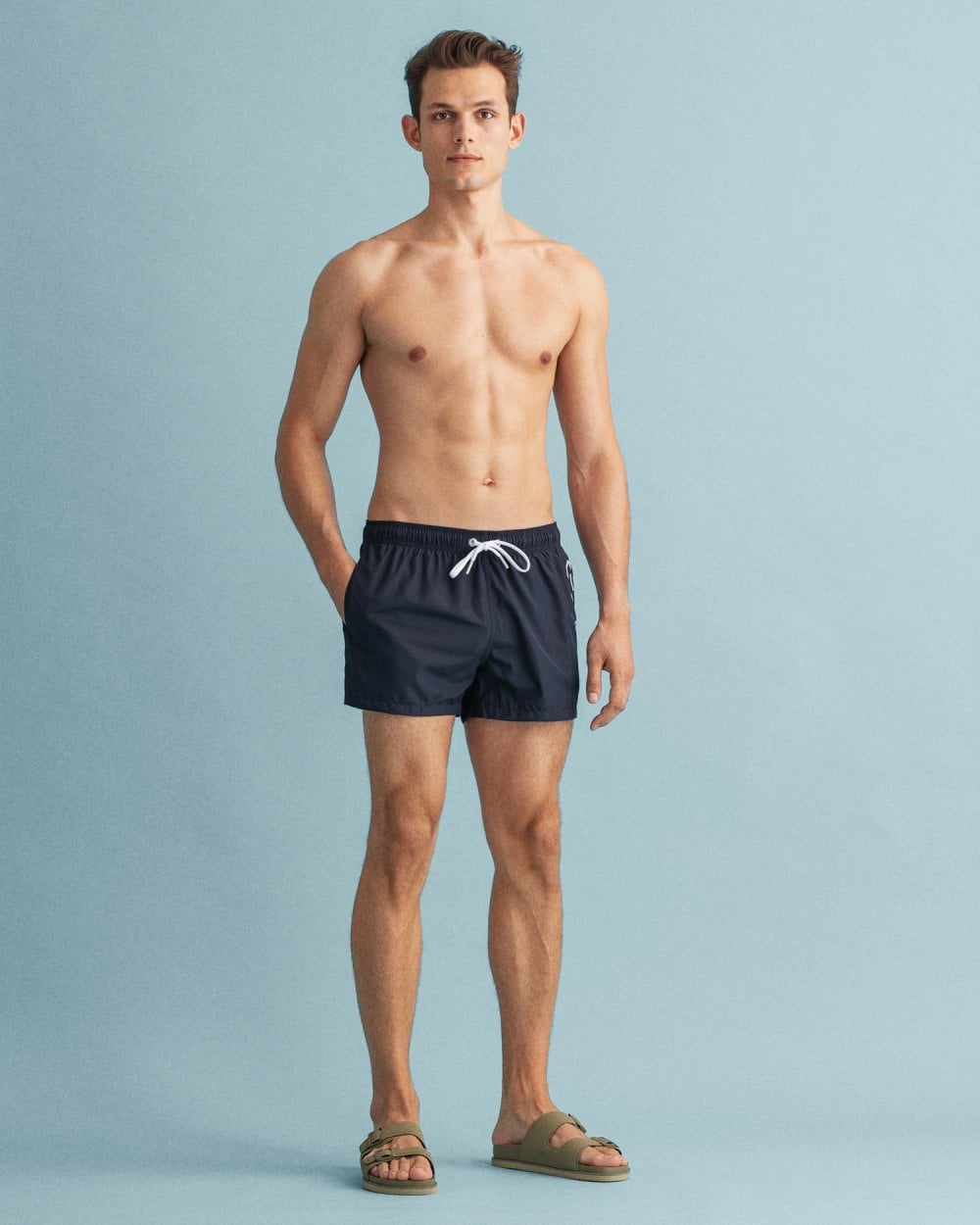 Short Cut Lightweight Logo Swim Shorts