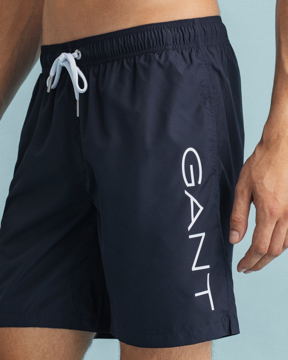 Long Cut Lightweight Logo Swim Shorts