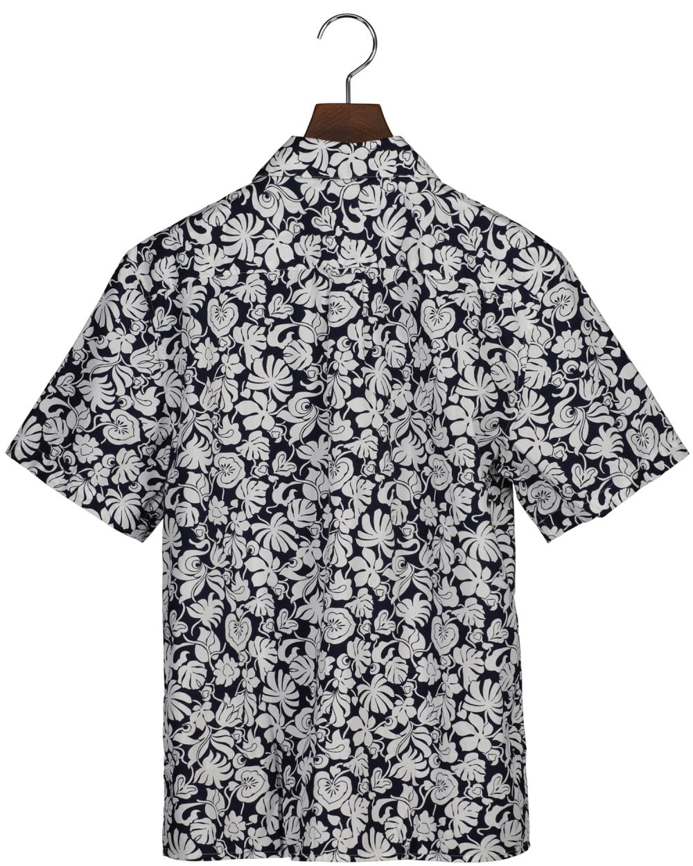 Teen Boys Tropical Leaves Print Short Sleeve Shirt