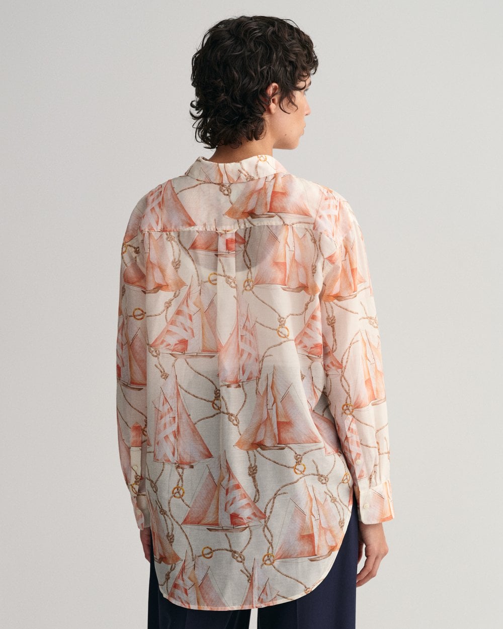 Gant Women Pink Printed Cotton Silk Shirt main image 0