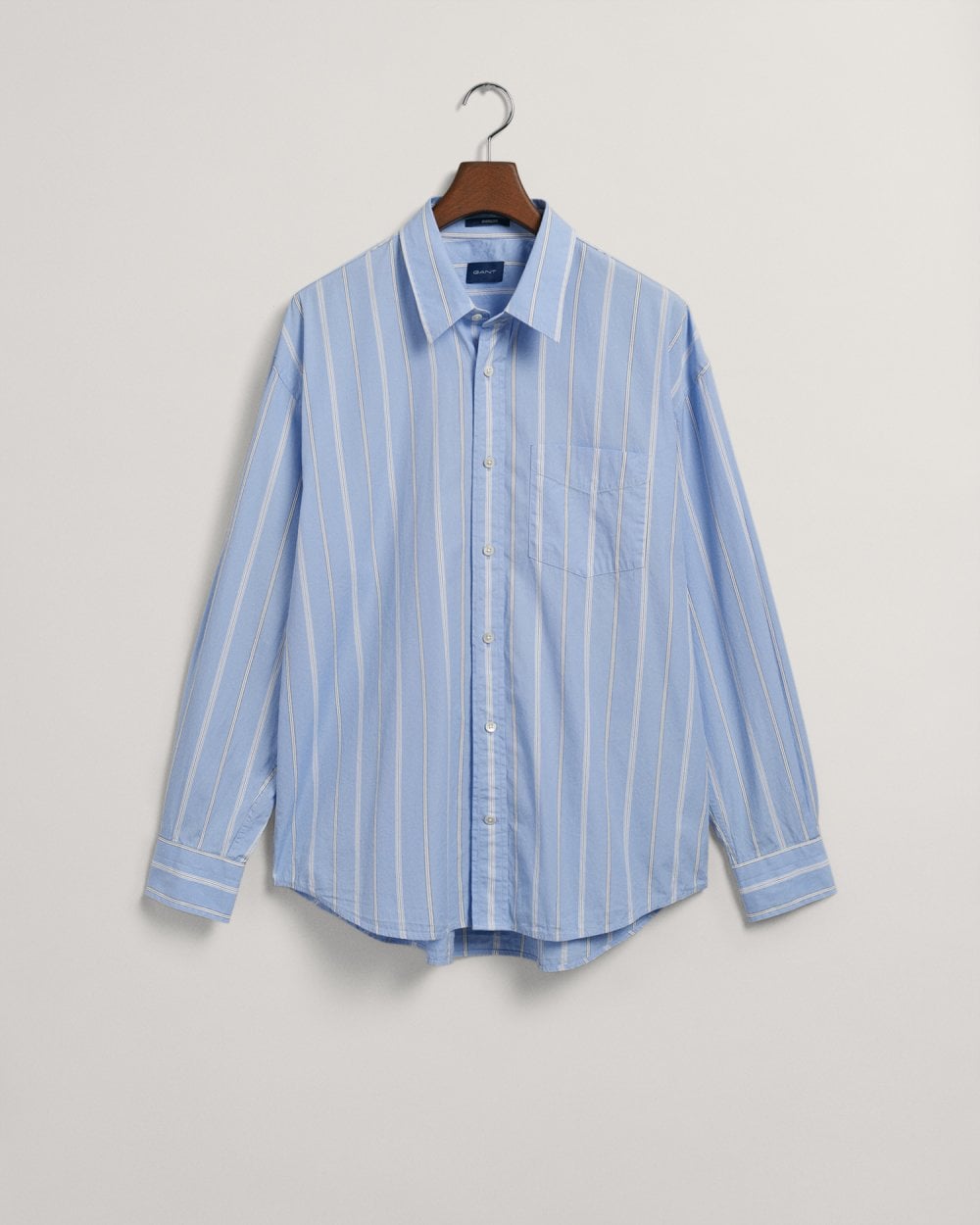 Oversized Striped Poplin Shirt