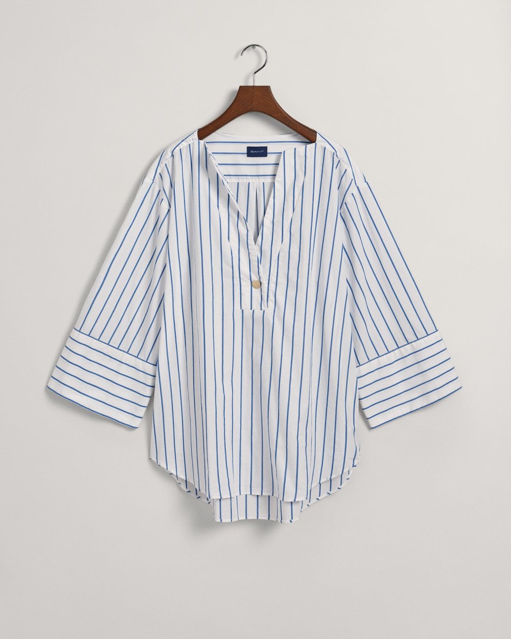 Relaxed Fit Popover Striped Shirt