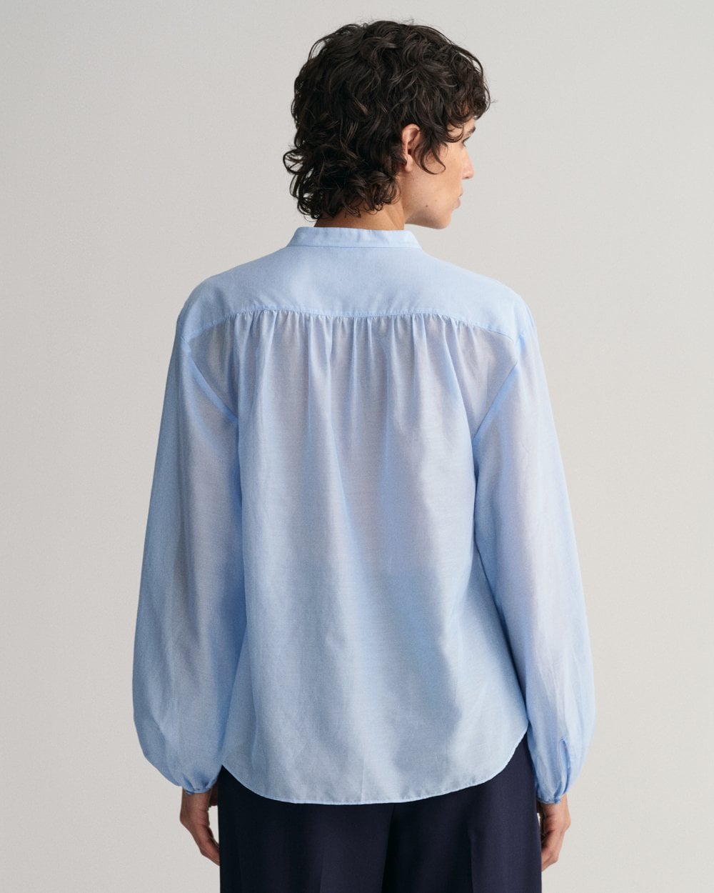 Relaxed Fit Cotton Silk Blouse