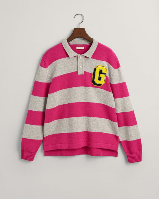 Teens Striped Knitted Rugger