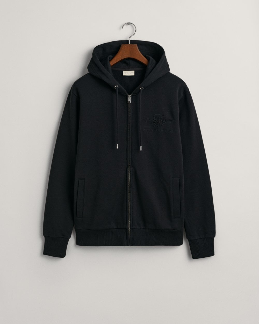 Tonal Shield Zip Hoodie