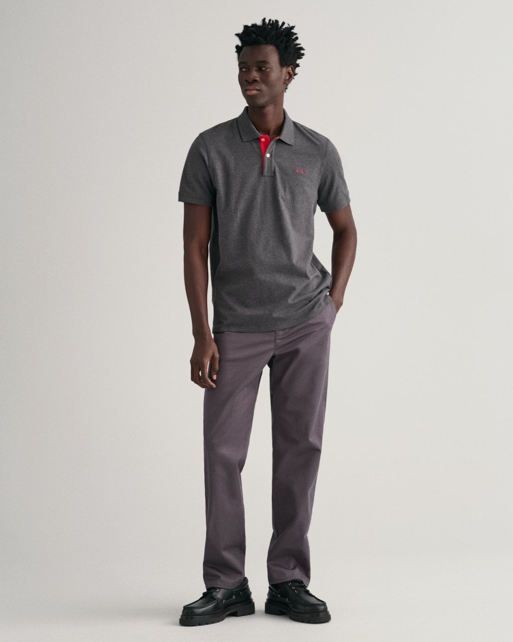 Contrast Pique Polo Shirt