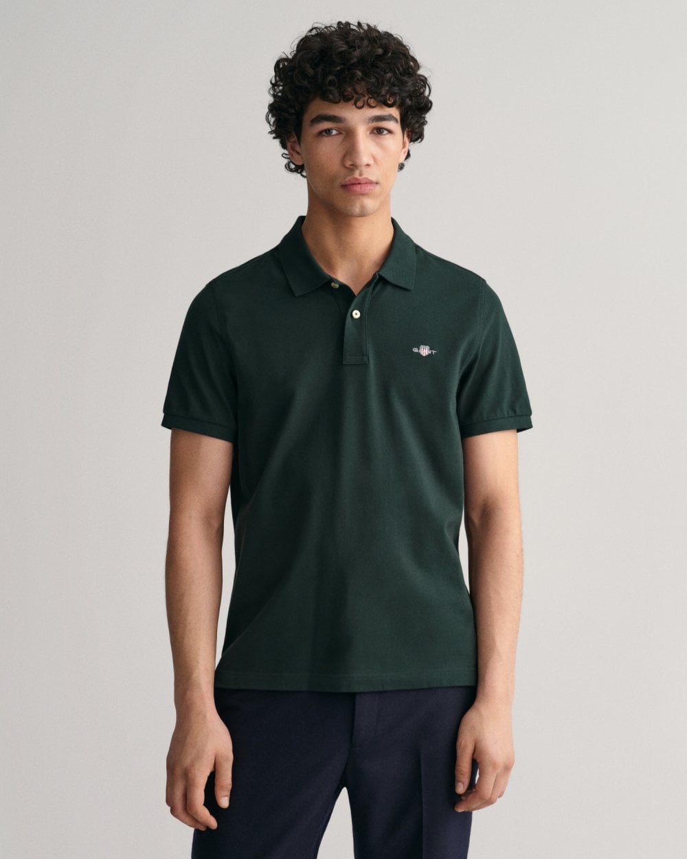 Regular Fit Shield Pique Polo Shirt