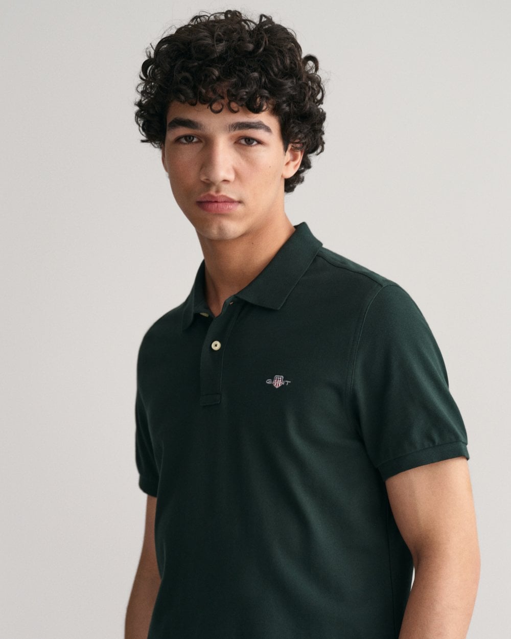 Regular Fit Shield Pique Polo Shirt