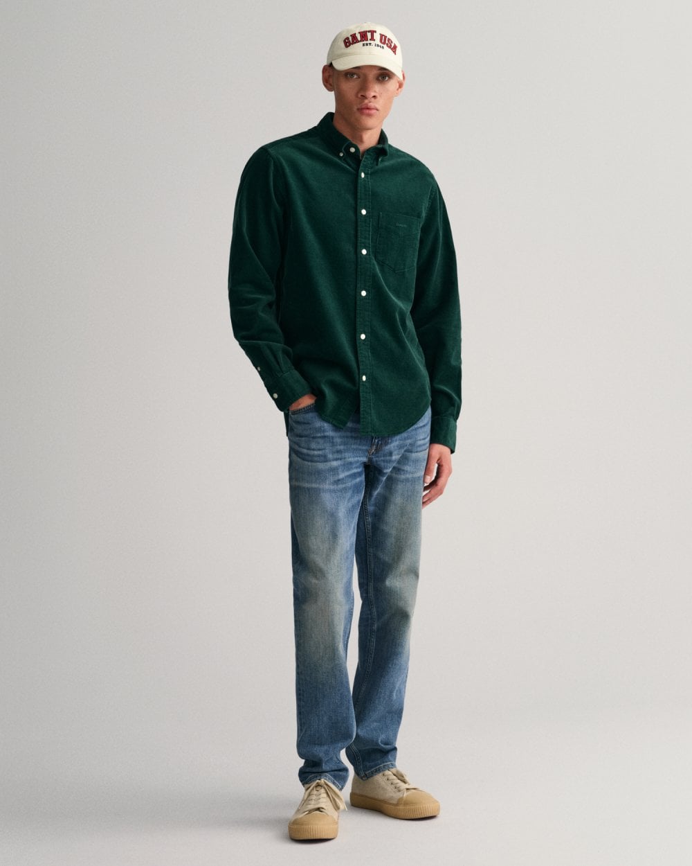 Regular Fit Corduroy Shirt