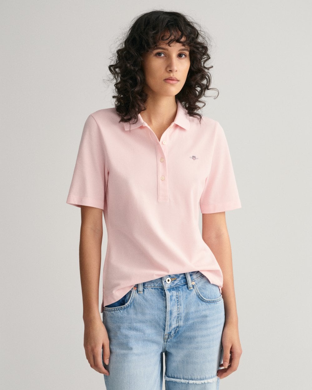 Gant solid pique polo shirt best sale