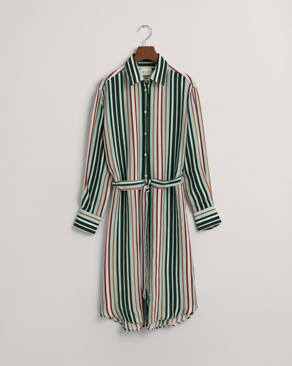 Relaxed Fit Multi Striped Shirt Dress