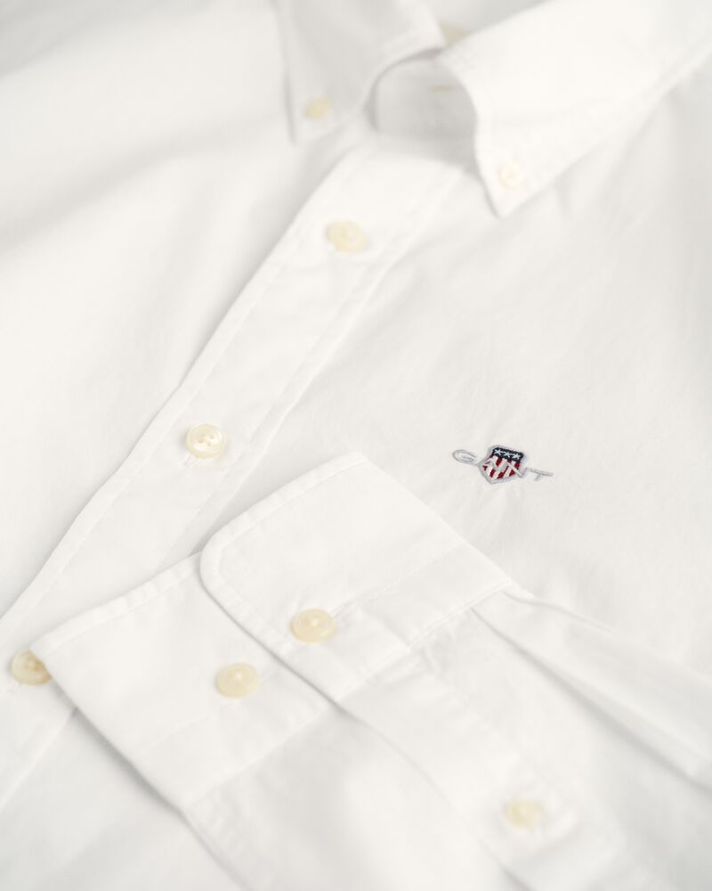 Slim Fit Poplin Shirt S / White