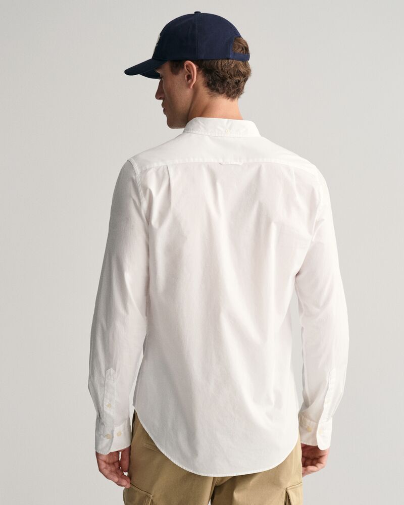 Slim Fit Poplin Shirt S / White