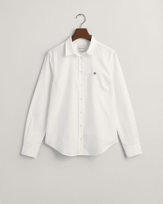 Slim Fit Stretch Oxford Shirt 32 / White