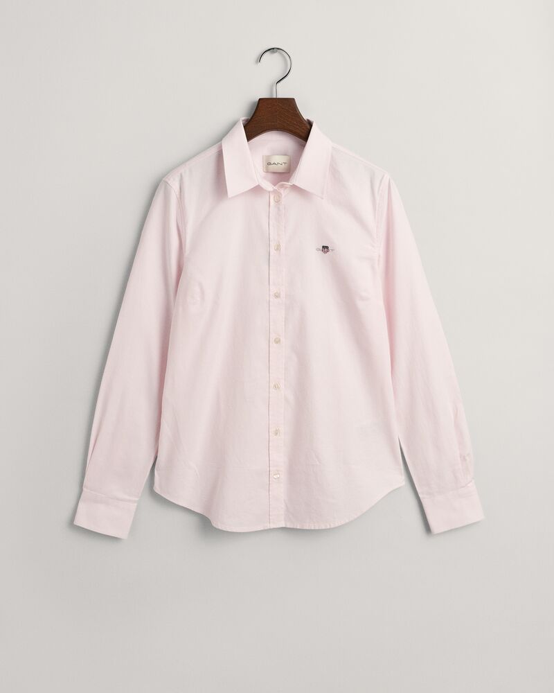 Slim Fit Stretch Oxford Shirt 32 / Light Pink