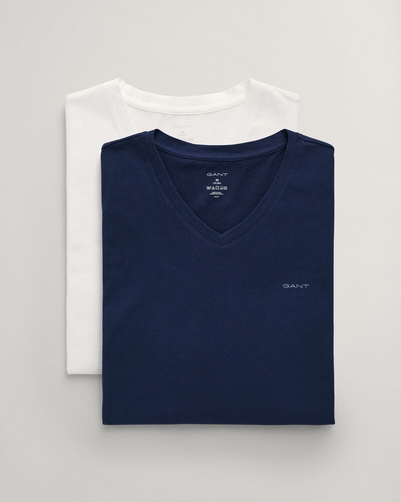 2-Pack V-Neck T-Shirts S / Navy / White